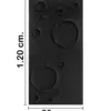 Recubrimiento diseñó cráter de luna negro de 120x60x3cm - Image 2