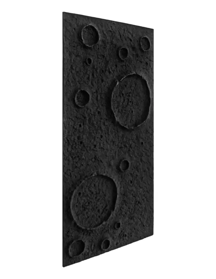 Recubrimiento diseñó cráter de luna negro de 120x60x3cm - Image 4