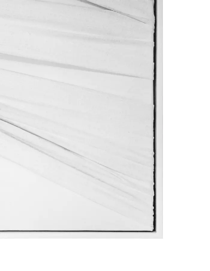 Cuadro de color blanco diseño tela tridimensional de 3.5x120x80cm - Image 2