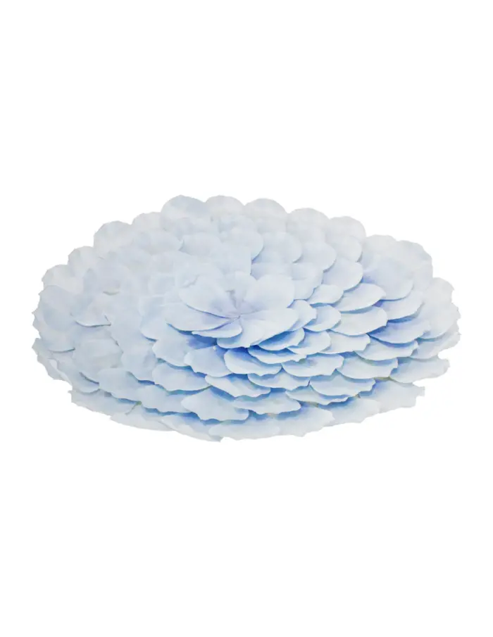 Mantel individual de tela azul diseño flor de 38cm - Image 2