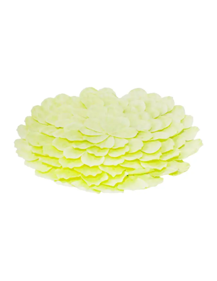 Mantel individual de tela amarillo diseño flor de 38cm - Image 2