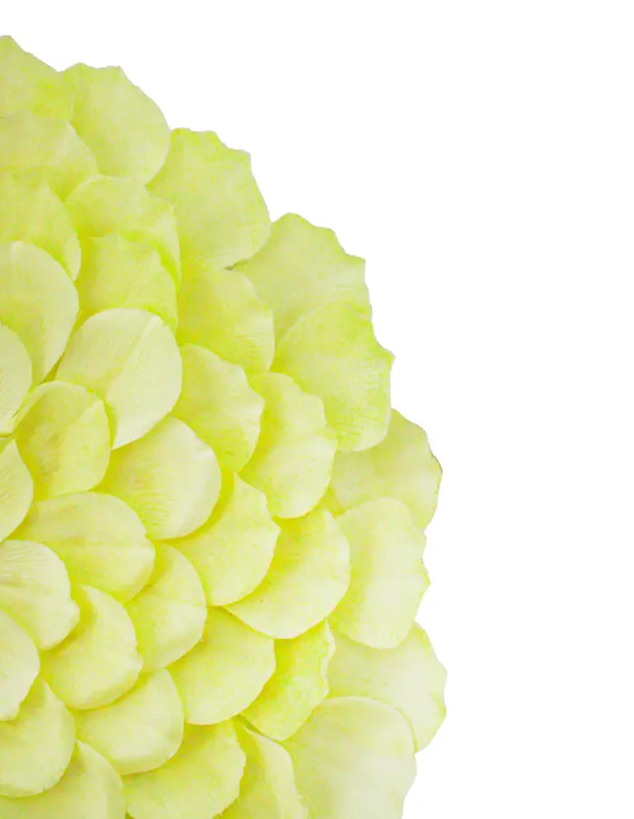 Mantel individual de tela amarillo diseño flor de 38cm - Image 3