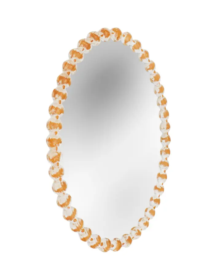 Espejo ovalado con orilla de madera de 44x2.5x64.5cm - Image 2