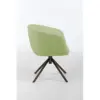 Sillon giratorio de tela cafe de 60x58x75cm peso soportado136kgs - Image 3