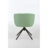 Sillon giratorio de tela cafe de 60x58x75cm peso soportado136kgs - Image 4