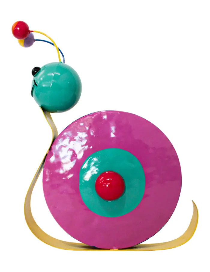 Caracol de metal de colores de16x26x31cm - Image 3