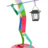 Rana de metal con linterna de colores con luz solar de 16x26.5x45.5cm - Image 3