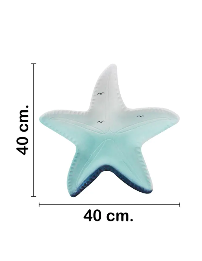 Charola diseño estrella azul con blanco de 40x40x5cm - Image 2