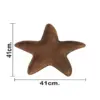 Charola de madera diseño estrella café de 41x41x5cm - Image 4