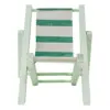 Silla de madera decorativa de playa verde de 11x1.5x21cm - Image 3