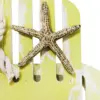 Silla de madera decorativa de playa amarilla con estrella de 10x11x10cm - Image 3