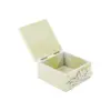 Caja de madera con detalles marinos verde de 10x10x7cm - Image 3