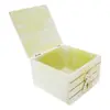 Caja de madera con detalles marinos verde de 16x16x12cm - Image 2