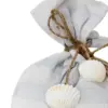 Soporte para puerta estampado conchas azul con blanco de 12x12x25cm - Image 4