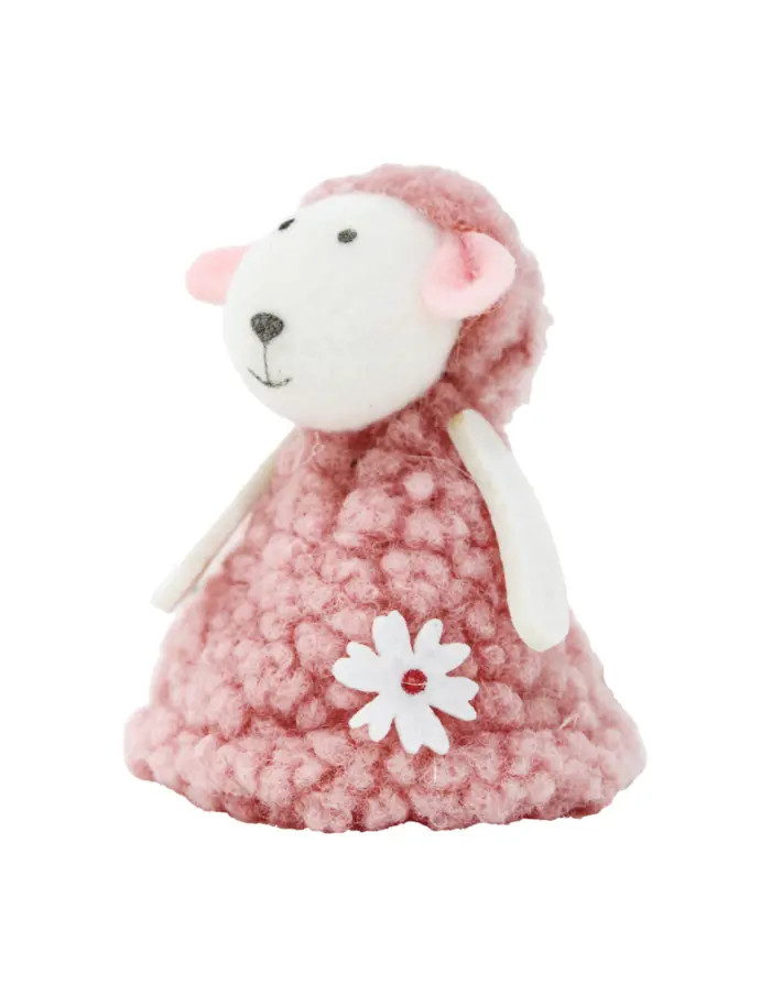 Borrego de peluche rosa de 10x9x3.5cm - Image 3