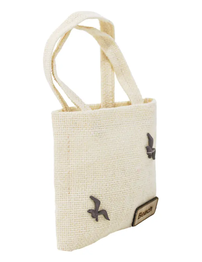 Bolsa de cañamo natural de 16.5x24x1cm - Image 3