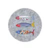 Juego de 4 Porta vasos de fieltro diseño peces de colores de 10cm - Image 4