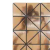Adhesivo de pared diseño cuadrados 3D cobre de 30x30cm - Image 2