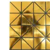 Adhesivo de pared diseño cuadrados 3D dorados de 30x30cm - Image 2