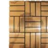 Adhesivo de pared diseño tiras 3D cobre de 30x60cm - Image 2
