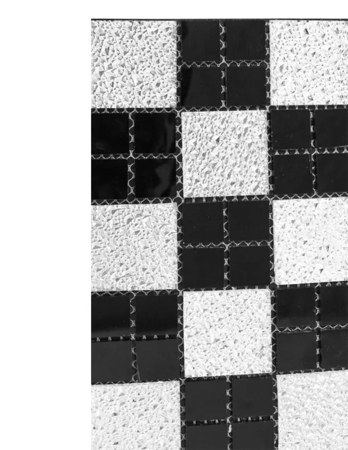 Adhesivo de pared diseño cuadros de espejos plateado con negro de 30x30x1cm - Image 2
