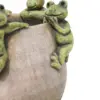 Maceta de cemento con ranas en la orilla de 21x21x15cm - Image 3