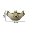 Maceta de cemento con ranas en la orilla de 16x16x10.5cm - Image 4