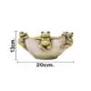 Maceta de cemento con ranas en la orilla de 20x20x13cm - Image 4