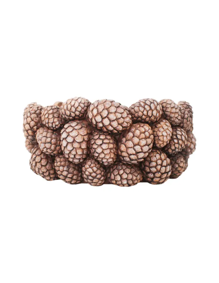 Maceta de cemento diseño bellotas de 24X24X10.5cm - Image 2