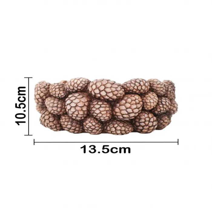 Maceta de cemento diseño bellotas de 24X24X10.5cm - Image 4