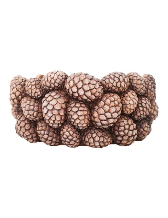 Maceta de cemento diseño bellotas de 27.5X27.5X11.5cm - Image 2
