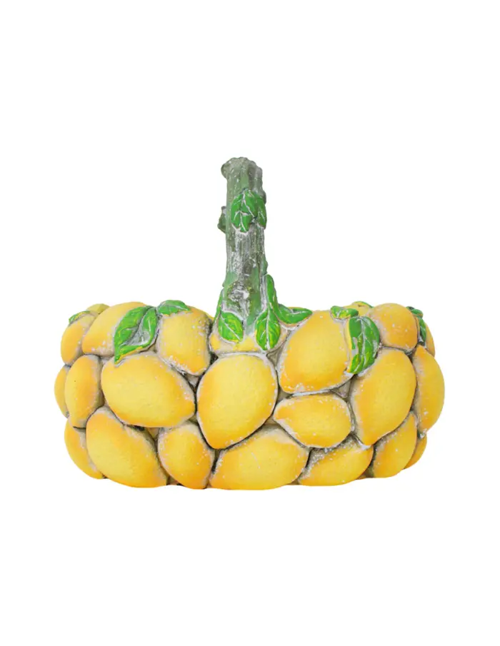 Canasta de cemento diseño limones de 26.5x17.5x21cm - Image 2