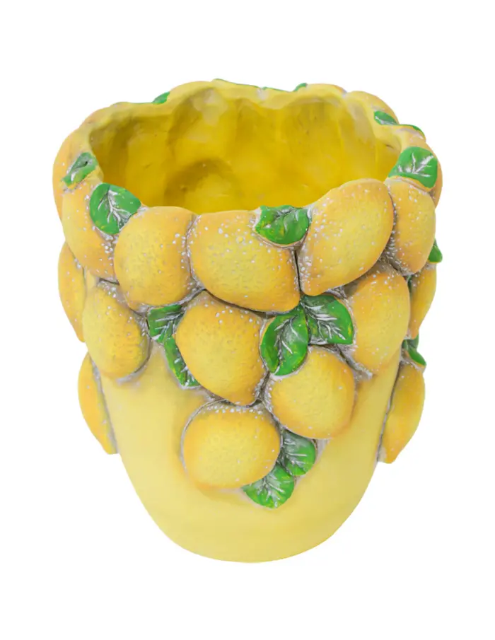 Maceta de cemento diseño limones de 20x20x23cm - Image 2