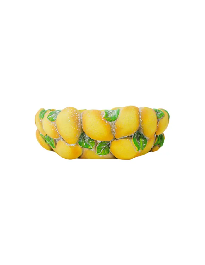 Maceta de cemento diseño limones de 22x22x8.5cm - Image 2