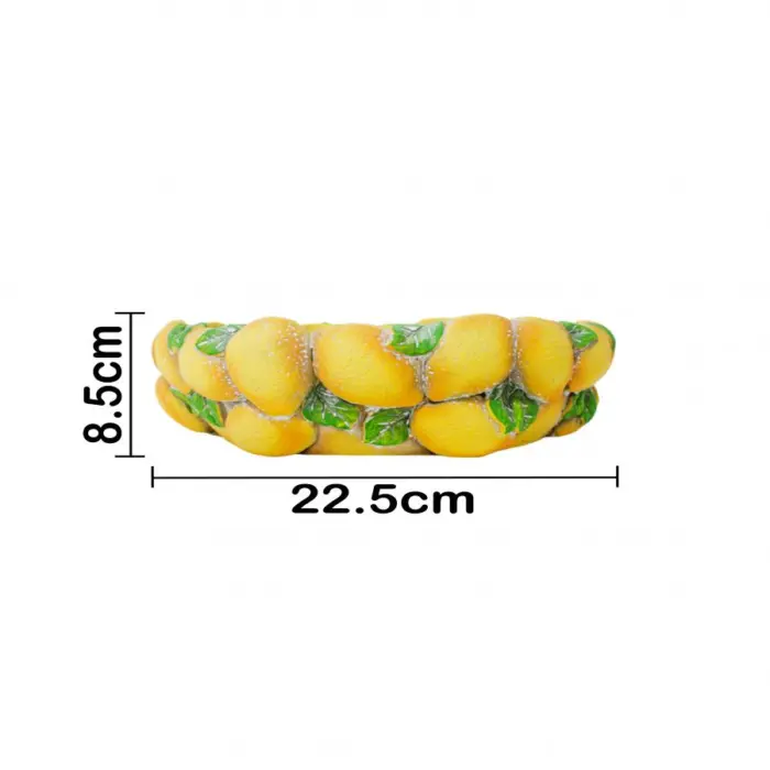 Maceta de cemento diseño limones de 22x22x8.5cm - Image 4