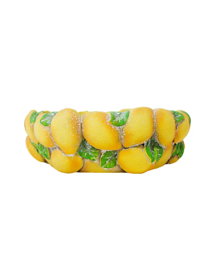 Maceta de cemento diseño limones de 27.5x27.5x9.5cm - Image 2