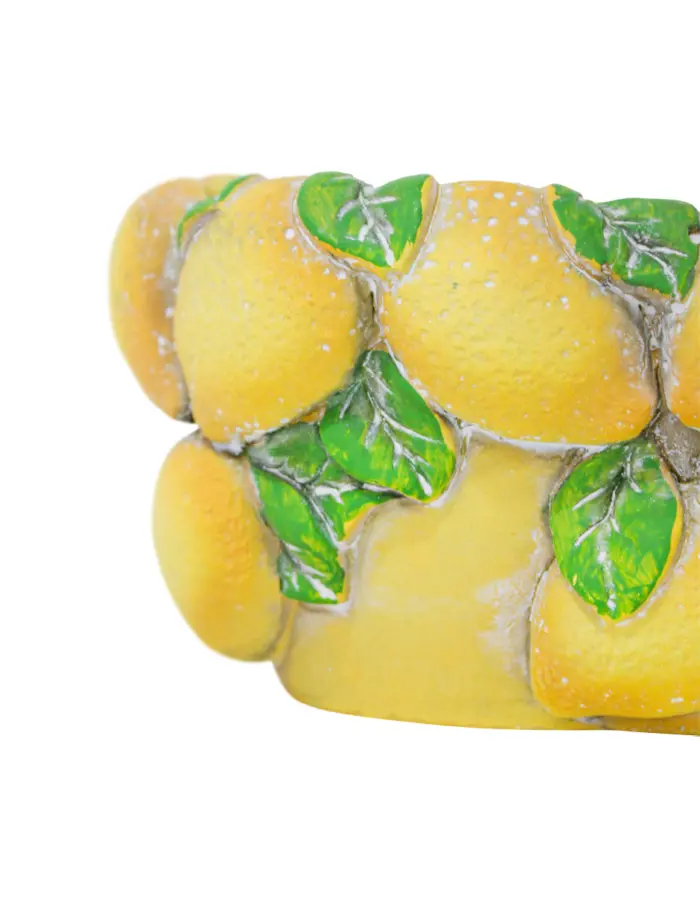 Maceta de cemento diseño limones de 22x13.5x9.5cm - Image 3