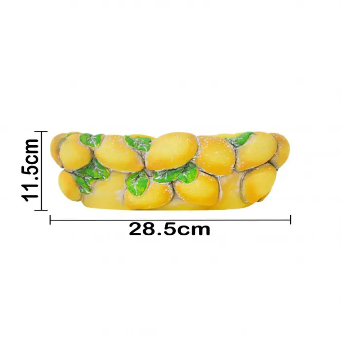 Maceta de cemento diseño limones de 28.5x18.5x11.5cm - Image 4