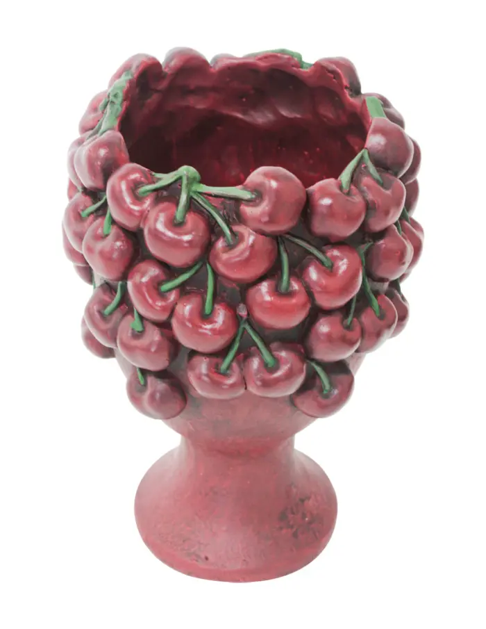 Maceta de cemento diseño cereza de 17x17x25.5cm - Image 2