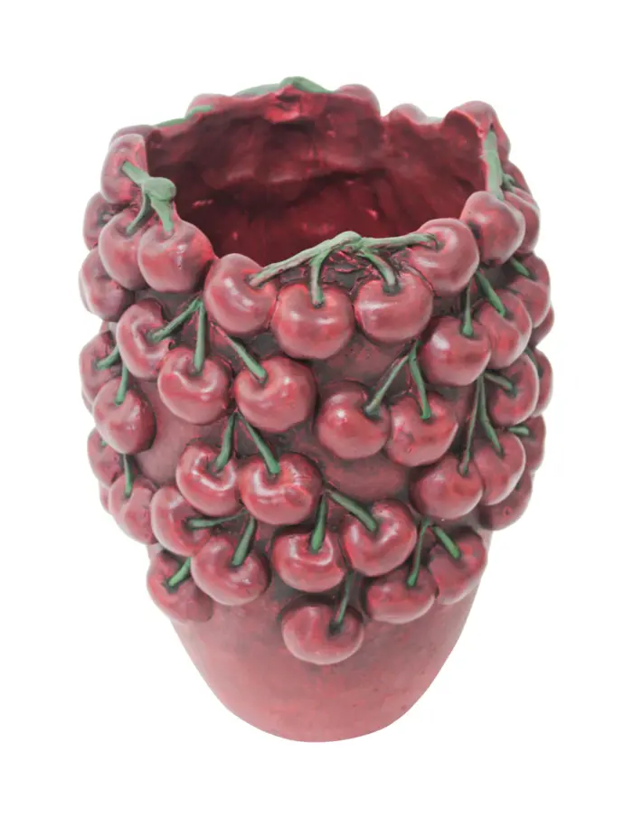 Maceta de cemento diseño cereza de 18.5x18.5x25.5cm - Image 2