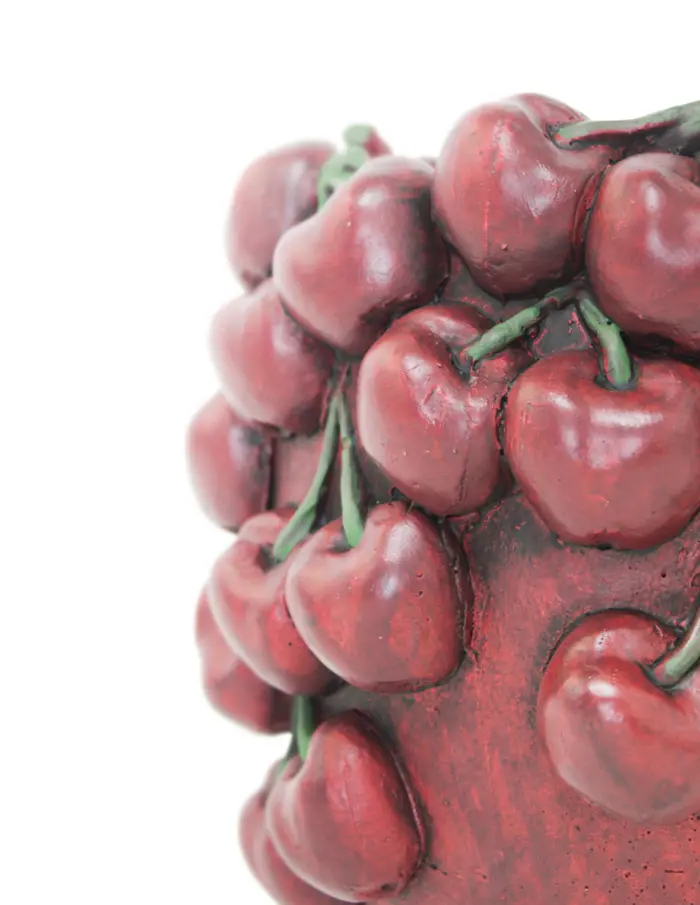 Maceta de cemento diseño cereza de 18x18x18cm - Image 3
