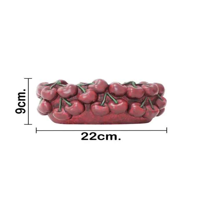 Maceta de cemento diseño cereza de 21.5x13x9cm - Image 4