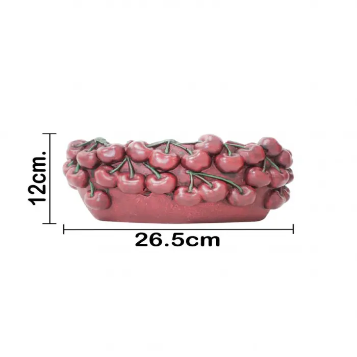 Maceta de cemento diseño cereza de 26.5x16x12cm - Image 4