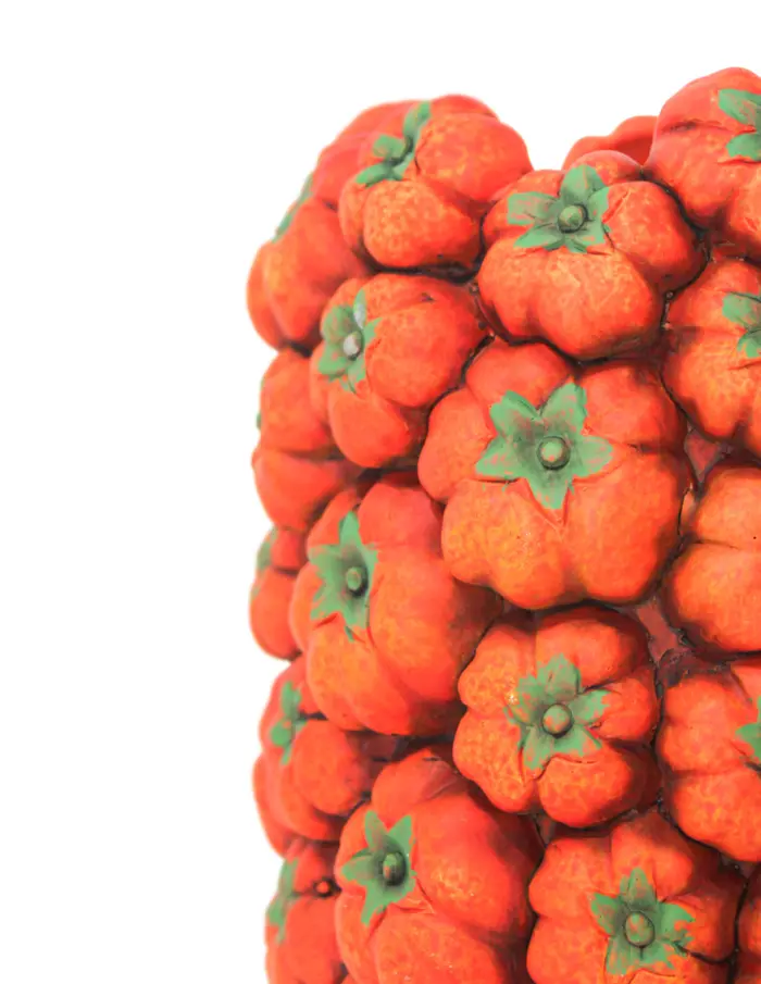 Maceta de cemento diseño calabaza de 18x18x25cm - Image 3