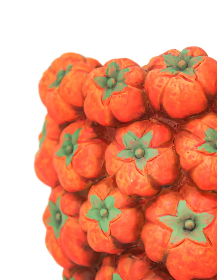 Maceta de cemento diseño calabaza de 23x23x19cm - Image 3