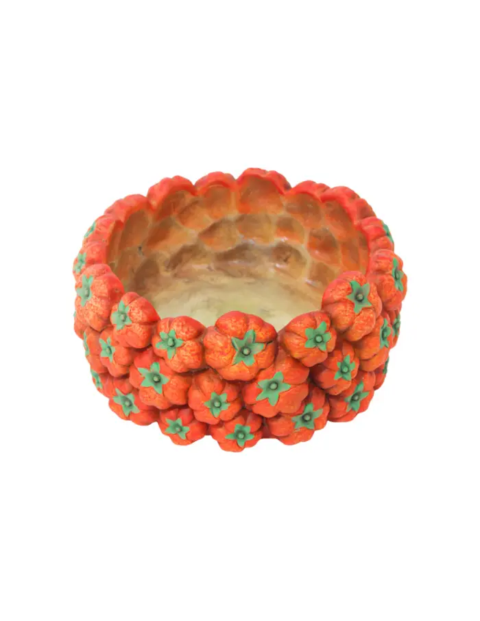 Maceta de cemento diseño calabaza de 20x20x10cm - Image 2