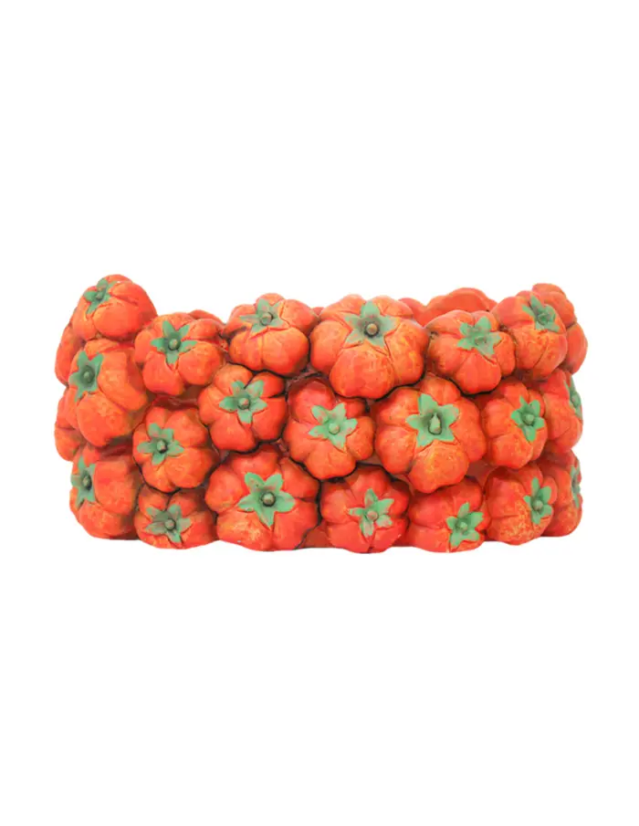 Maceta de cemento diseño calabaza de 25.5x15x12cm - Image 2