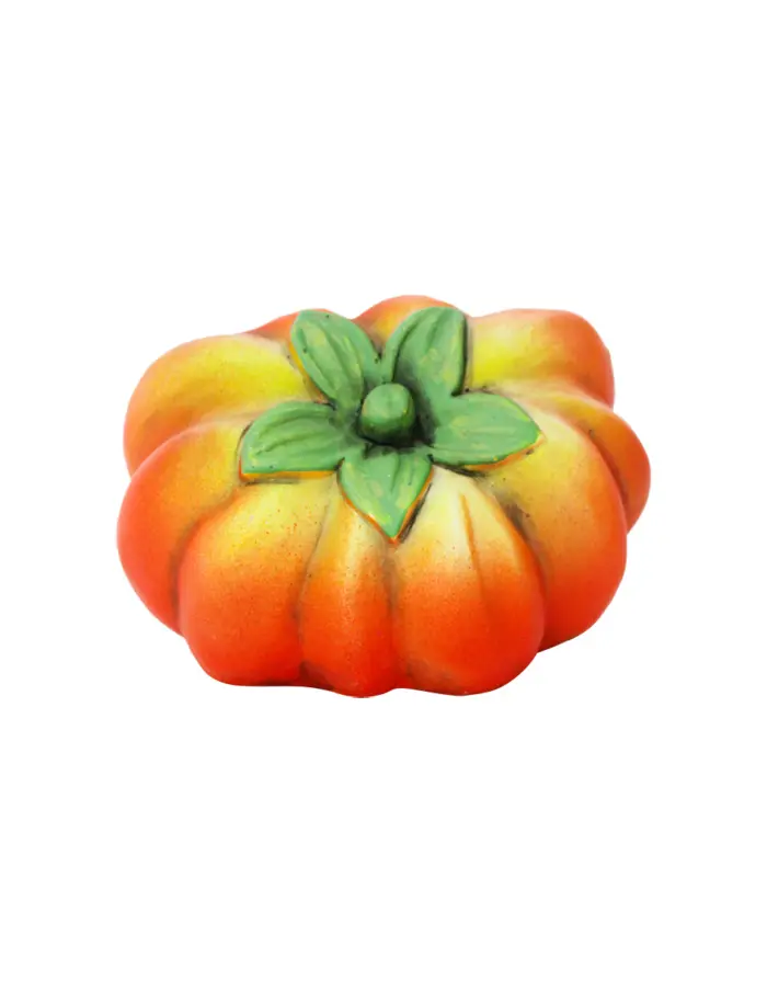 Maceta de cemento diseño calabaza de 15.5x13x11cm - Image 2