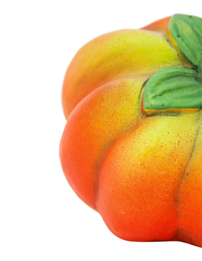 Maceta de cemento diseño calabaza de 20x19.5x13.5cm - Image 3