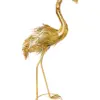 Flamenco de metal dorado de 25.08x51.44x91.44cm - Image 2